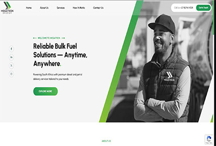 Megatron Energy website