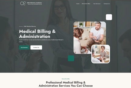 KMK Medical Bureau website