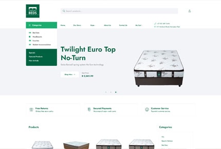 Midnight Beds website