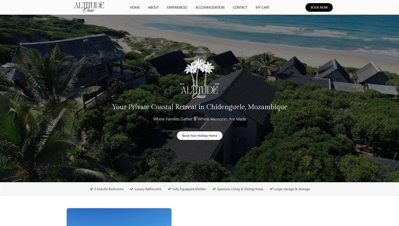 Altitude Oasis website