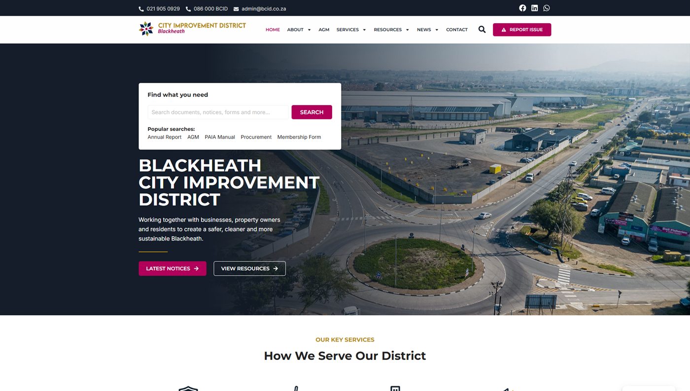 Blackheath City Improvement District website