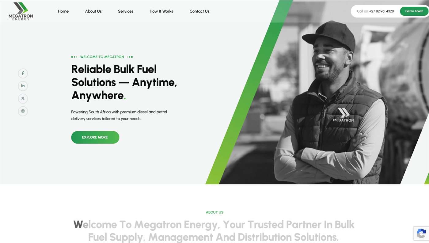 Megatron Energy website