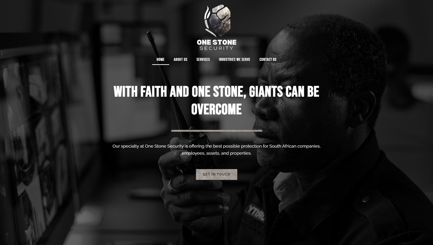 One Stone Security website