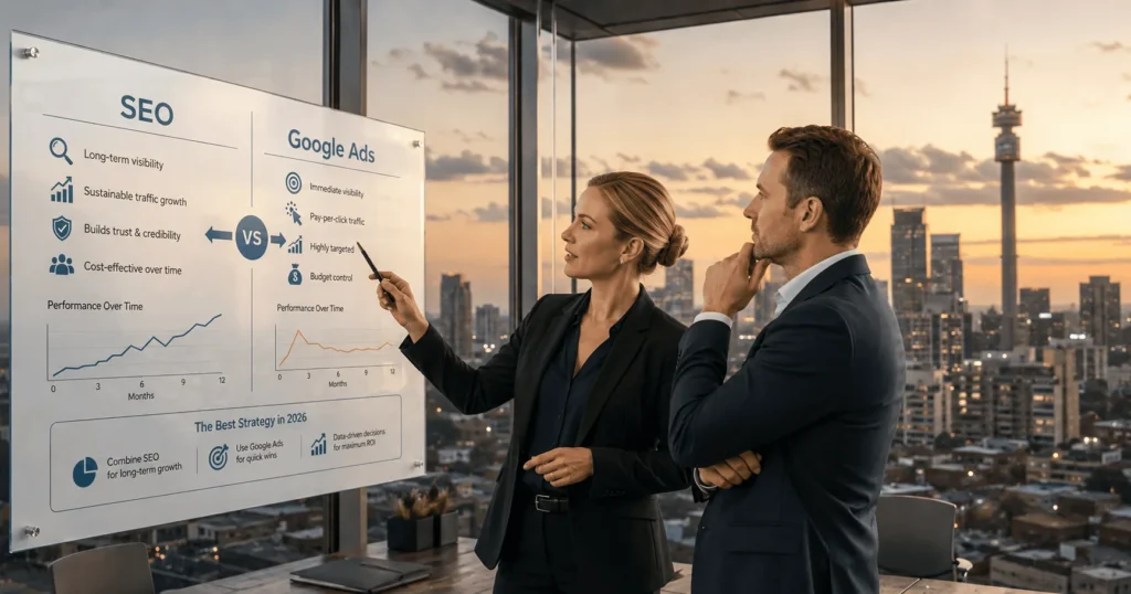 SEO or Google Ads in Johannesburg: 2026 Guide 22 SEO or Google Ads in Johannesburg: 2026 Guide