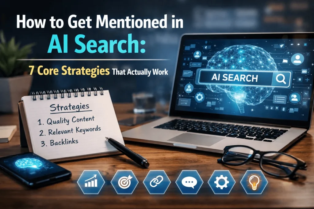 How to Get Mentioned in AI Search: 7 Strategies