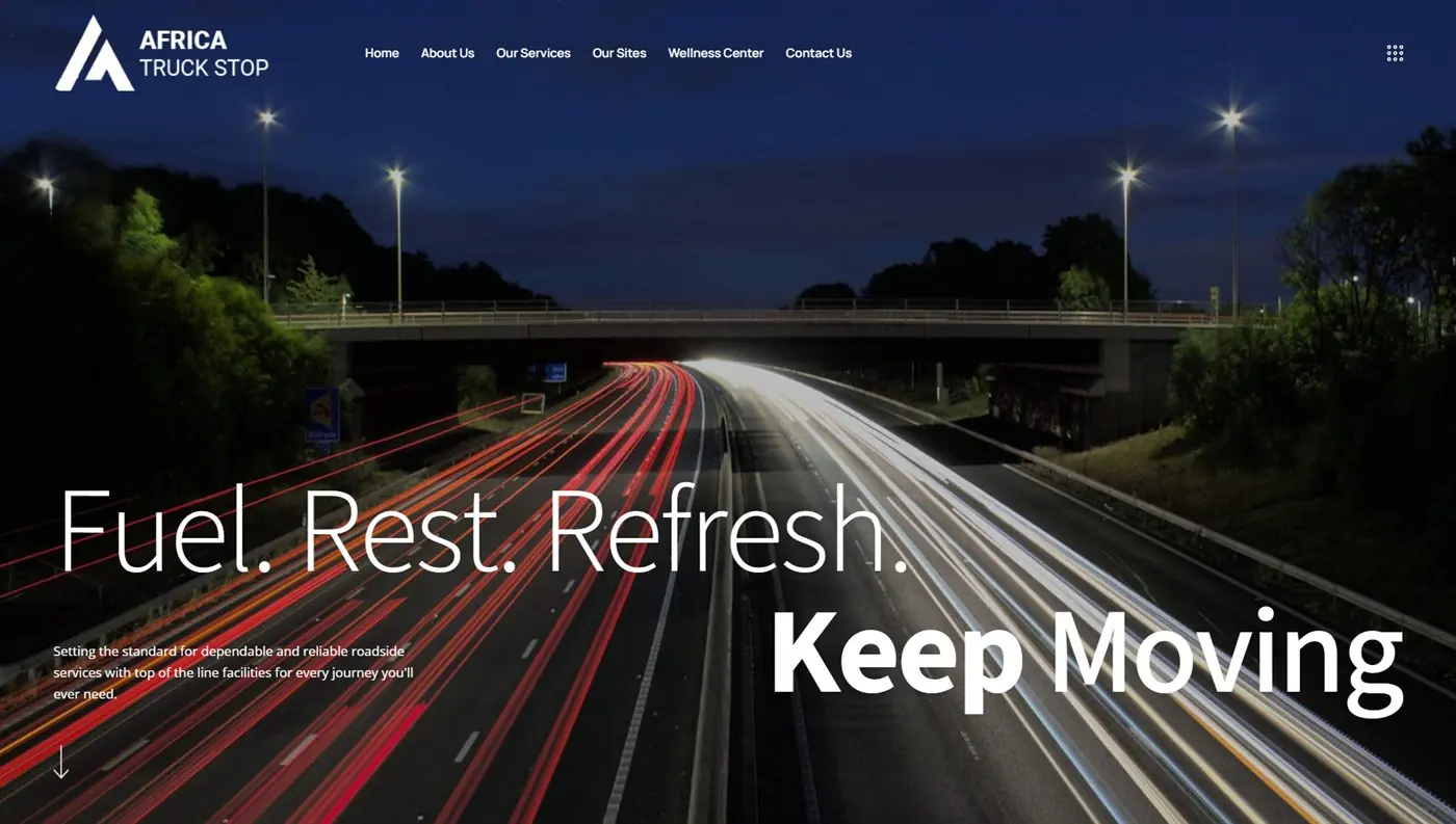 Web Design Gauteng 11 Africa Truck Stop website