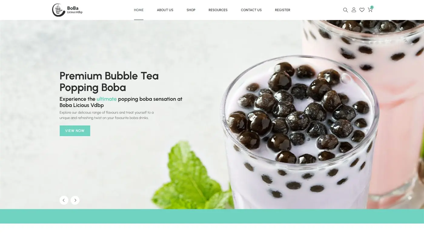 Web Design Gauteng 1 Boba Licious bubble tea online store