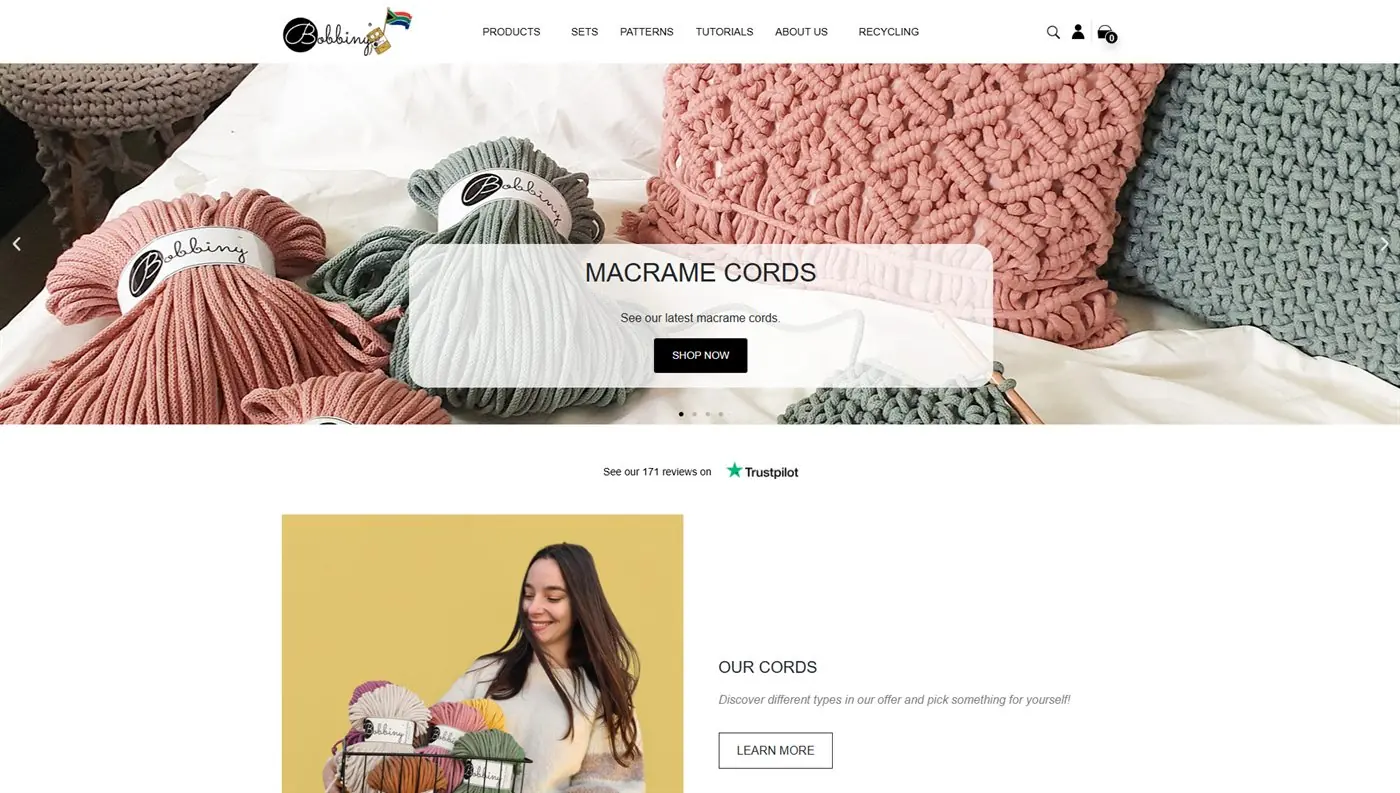 Web Design Gauteng 7 Bobbiny online store