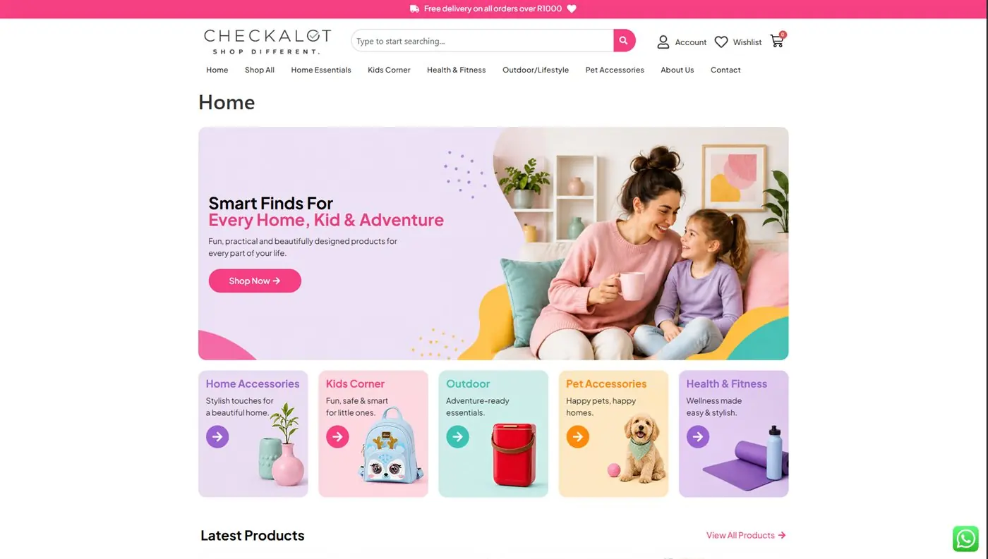 Web Design Gauteng 5 Checkalot online store